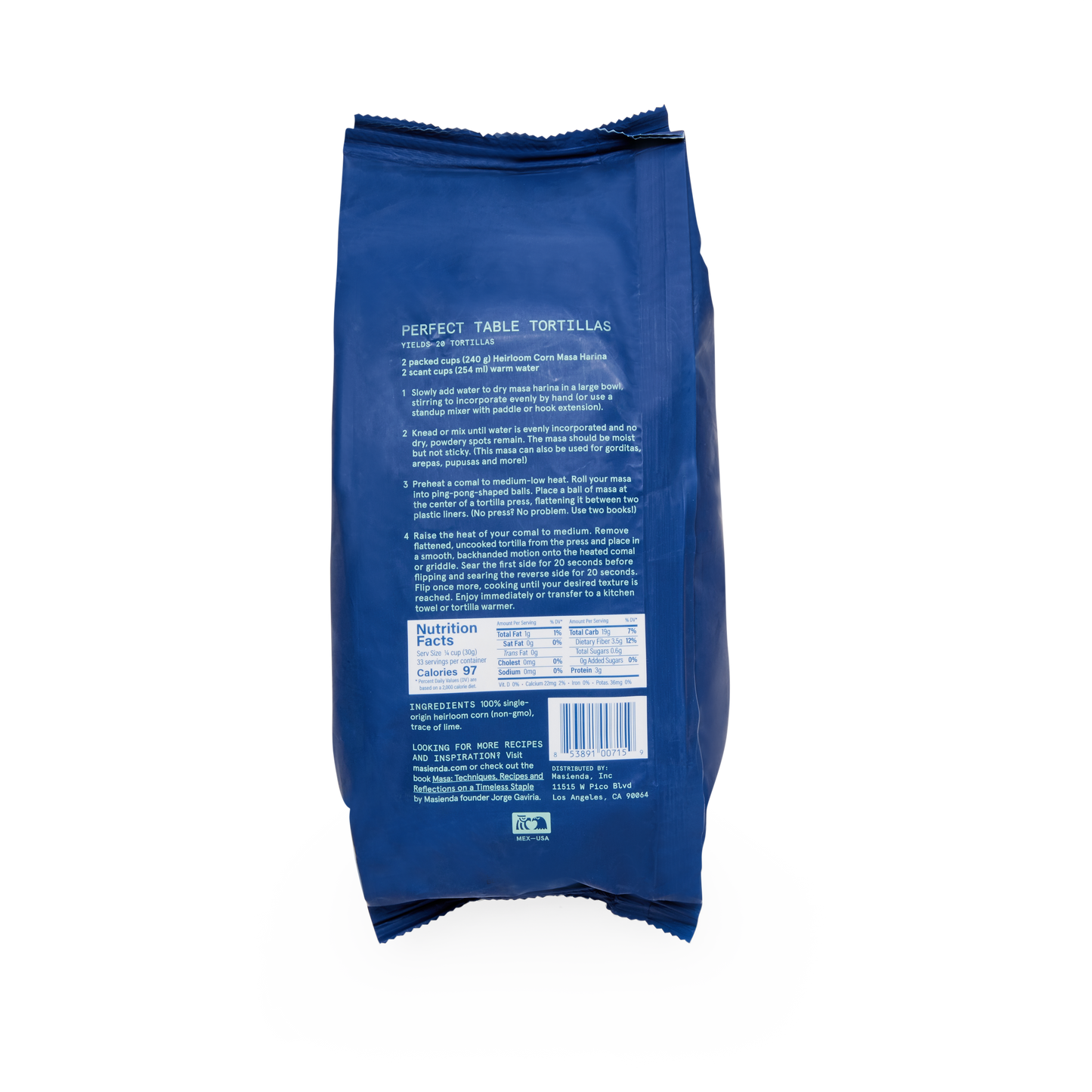 Masienda - Heirloom Blue Corn Masa Harina