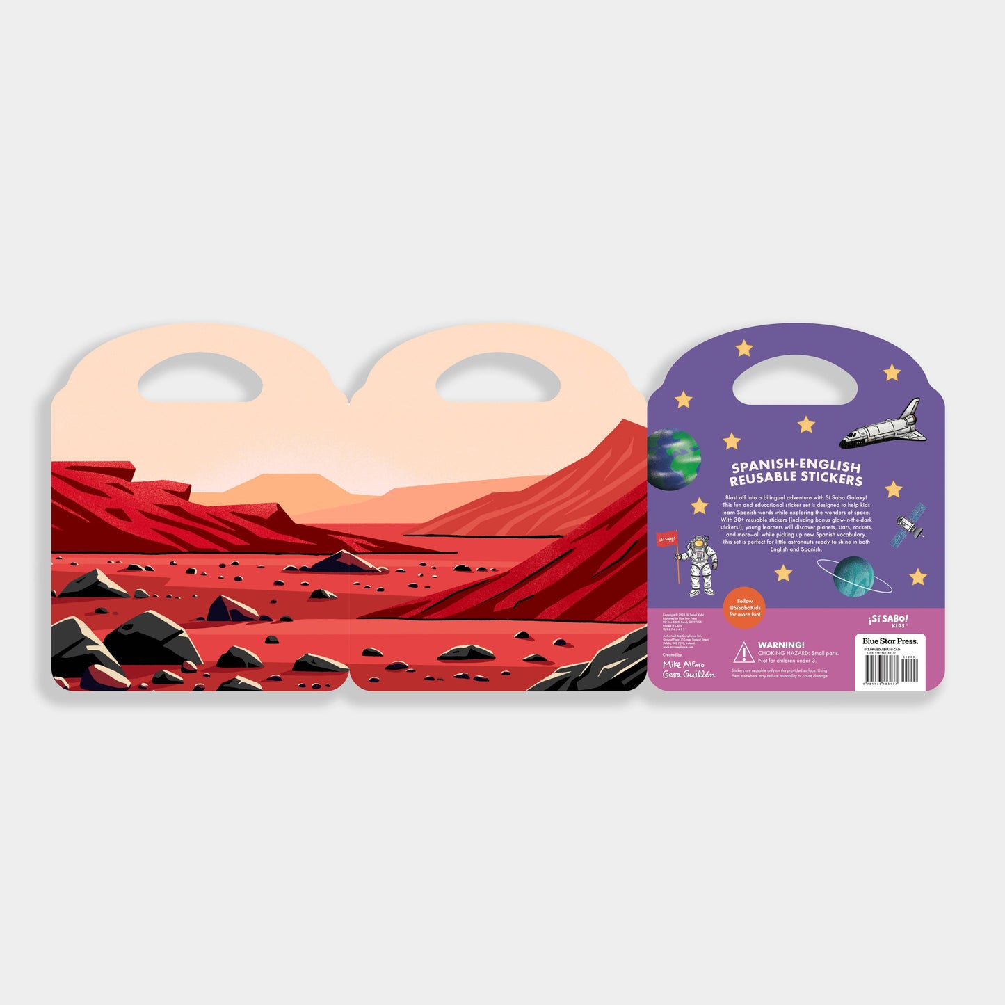 Blue Star Press - Sí Sabo Galaxy: A Bilingual Reusable Sticker Play Set