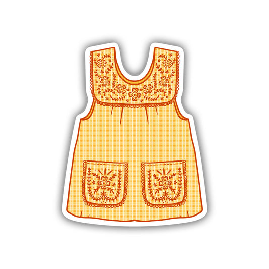 Erica Alfaro Designs - Abuelas Yellow Mandil Vinyl Sticker