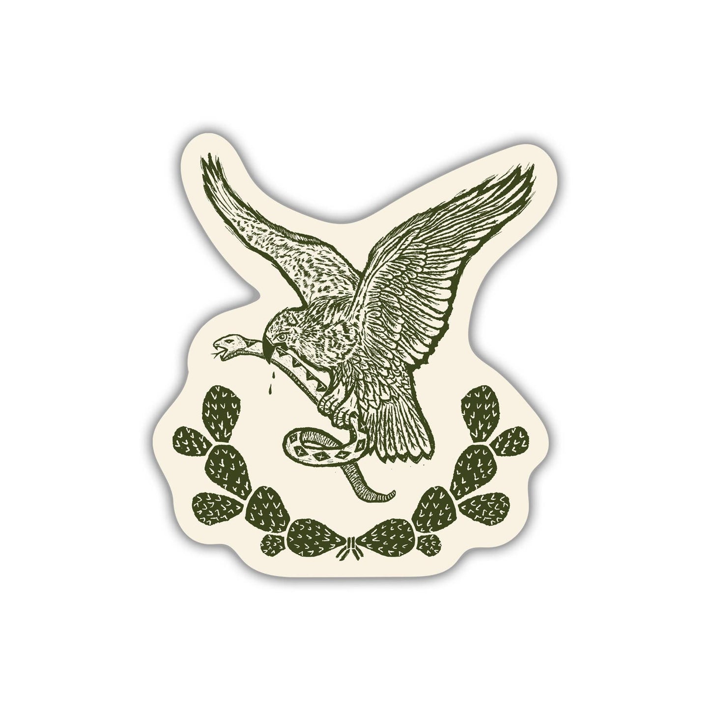 Erica Alfaro Designs - Mexican Eagle Vinyl Sticker