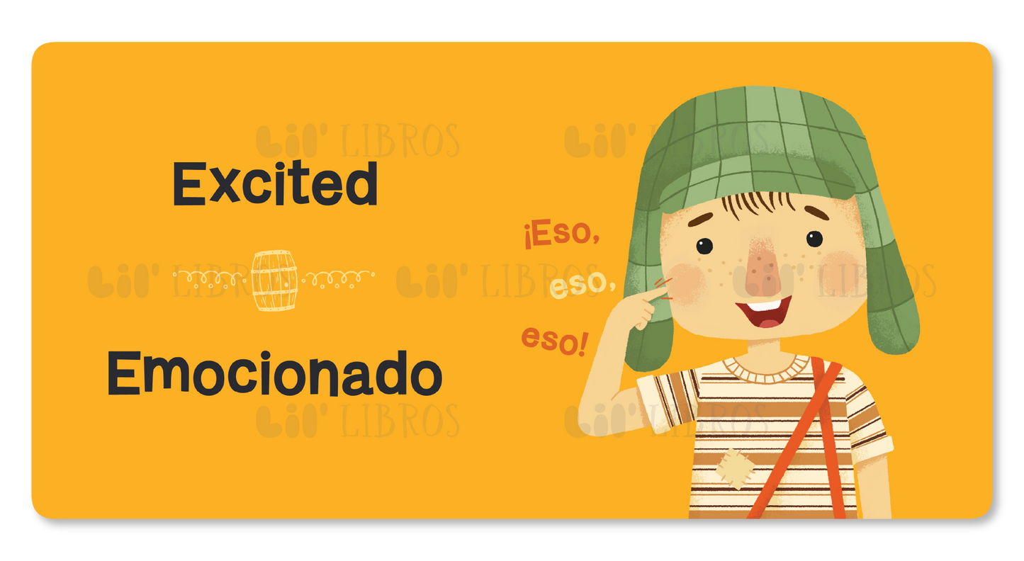 Lil' Libros ~ Bilingual Children's Books & Games - El Chavo: Emotions / Emociones