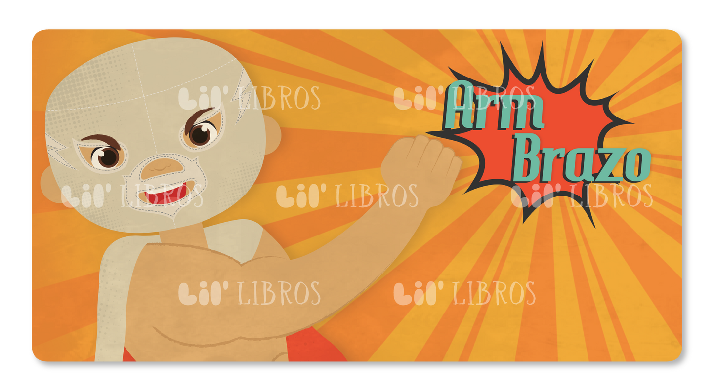 Lil' Libros ~ Bilingual Children's Books & Games - Lucha Libre: Anatomy / Anatomía (Bilingual: English and Spanish)