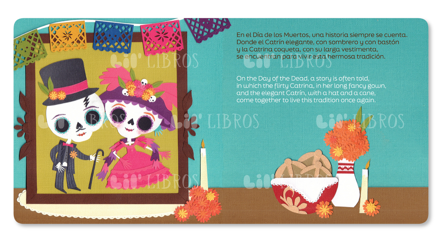 Lil' Libros ~ Bilingual Children's Books & Games - Medias naranjas: El Catrín & La Catrina (Bilingual)