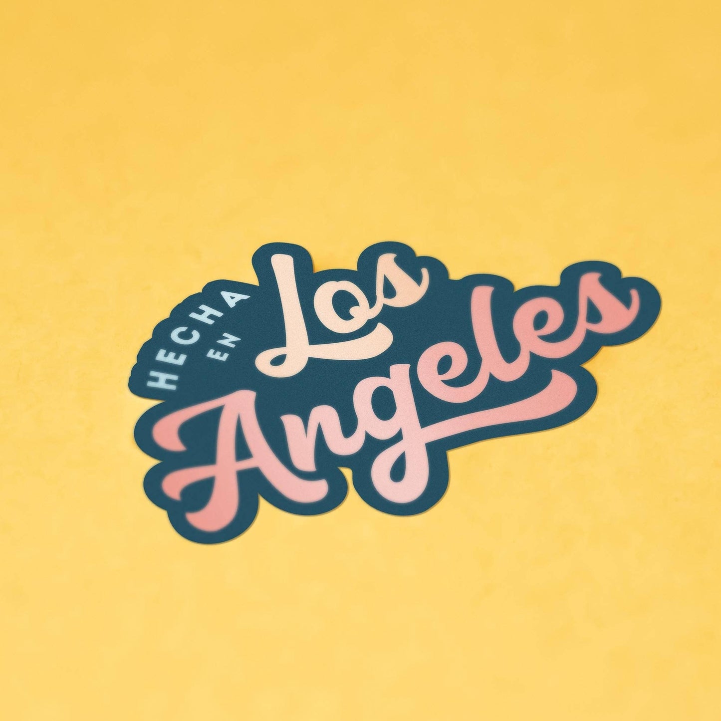 Quiero Prints - Hecha En Los Angeles Sticker: Dark
