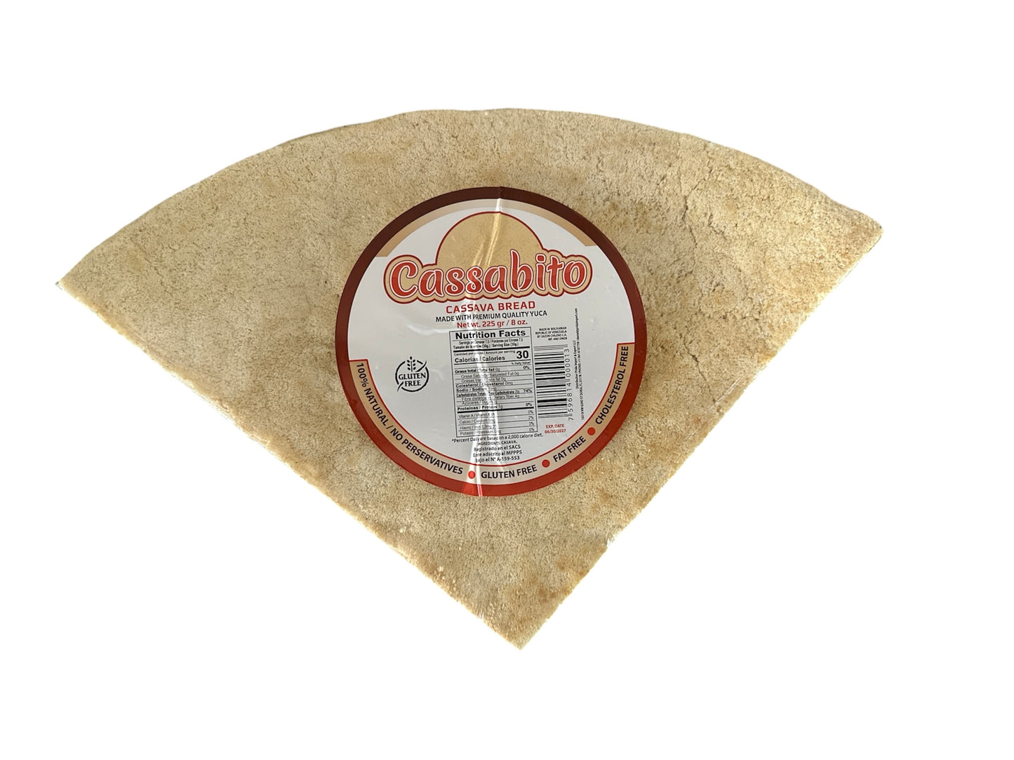 Cassabito - Cassava bread, 220grs