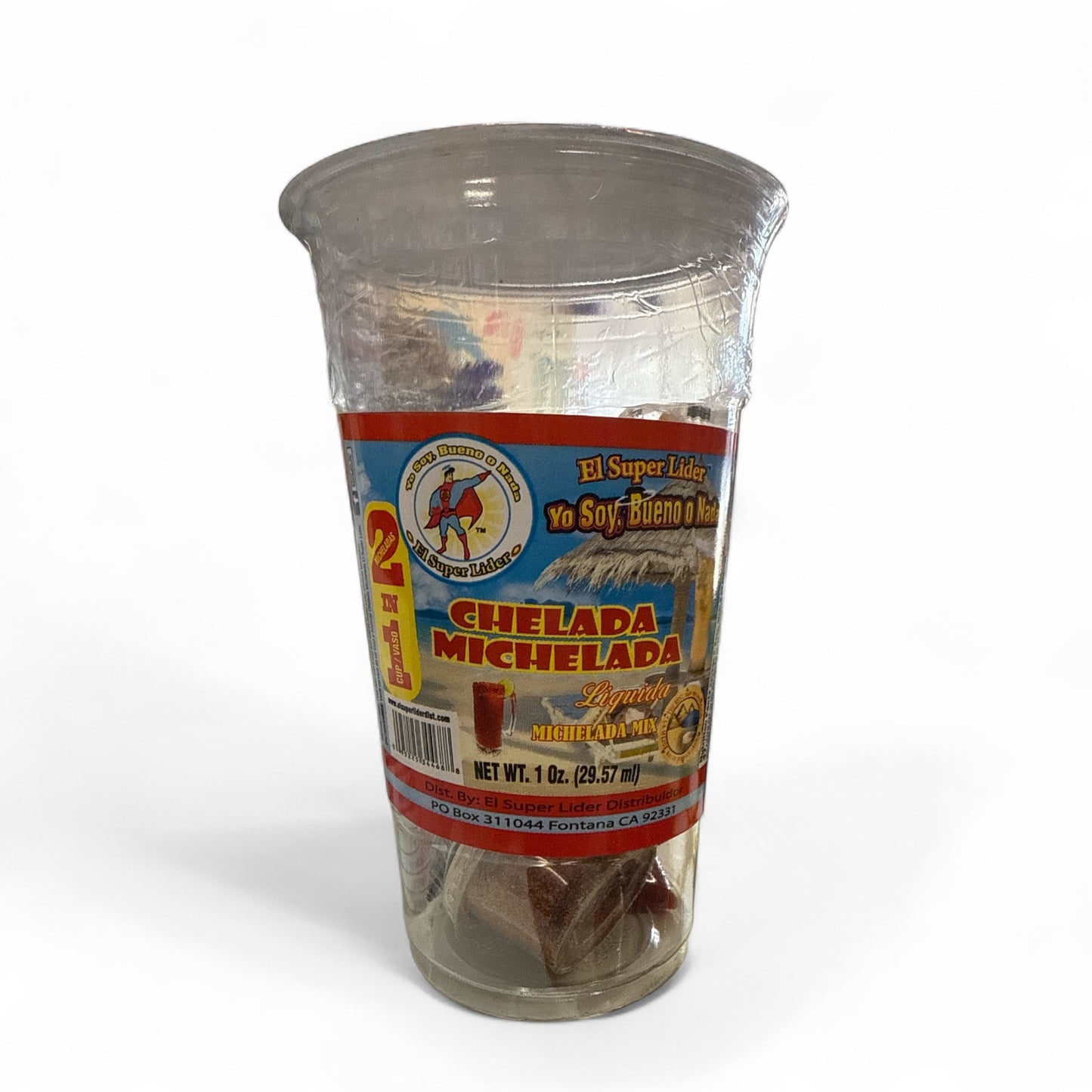 El Super Lider - Chelada Michelada 2 in 1 cup, Single