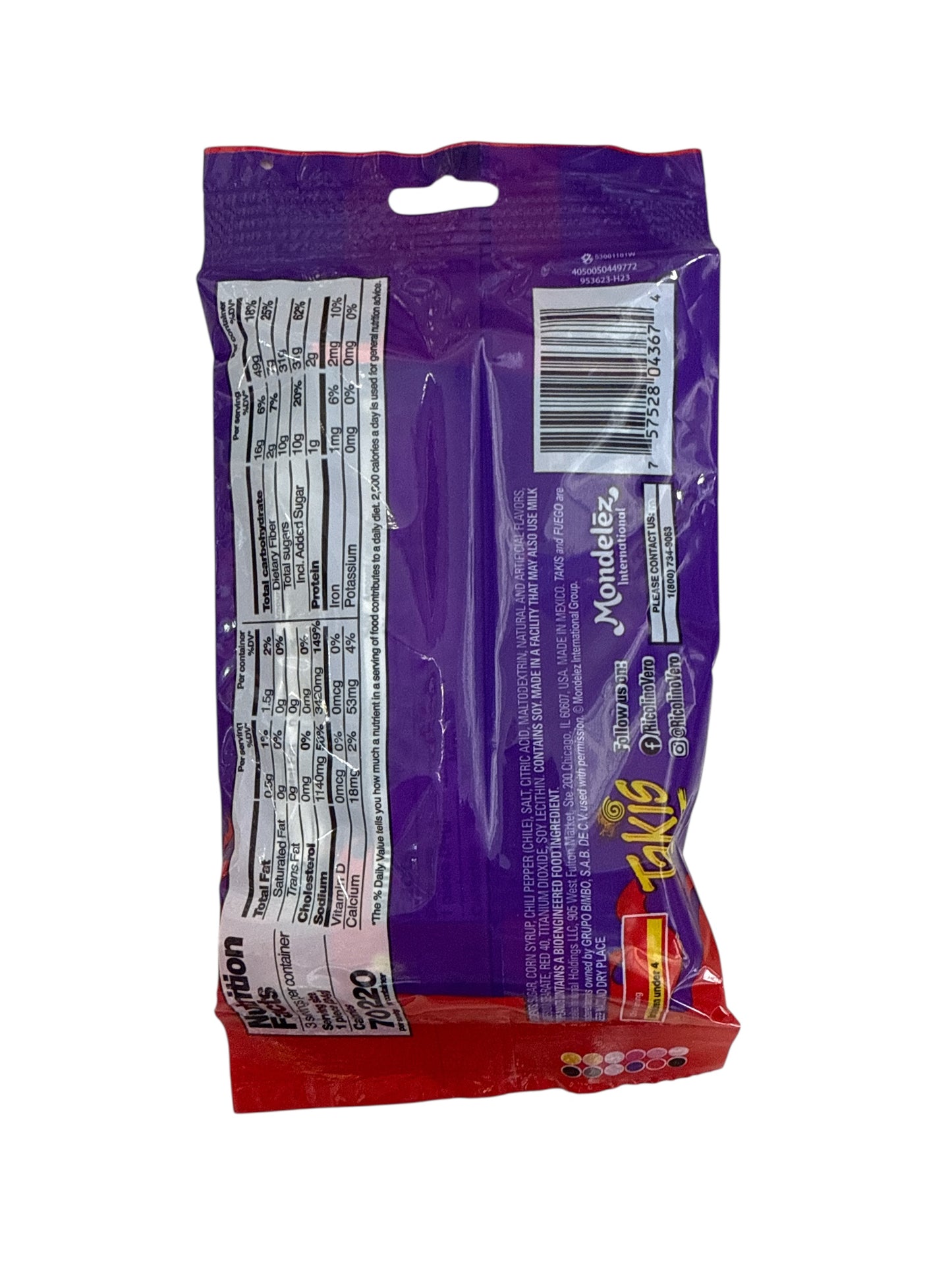 Vero Takis - Paleta Fuego, 2.54 oz, Pack of 3