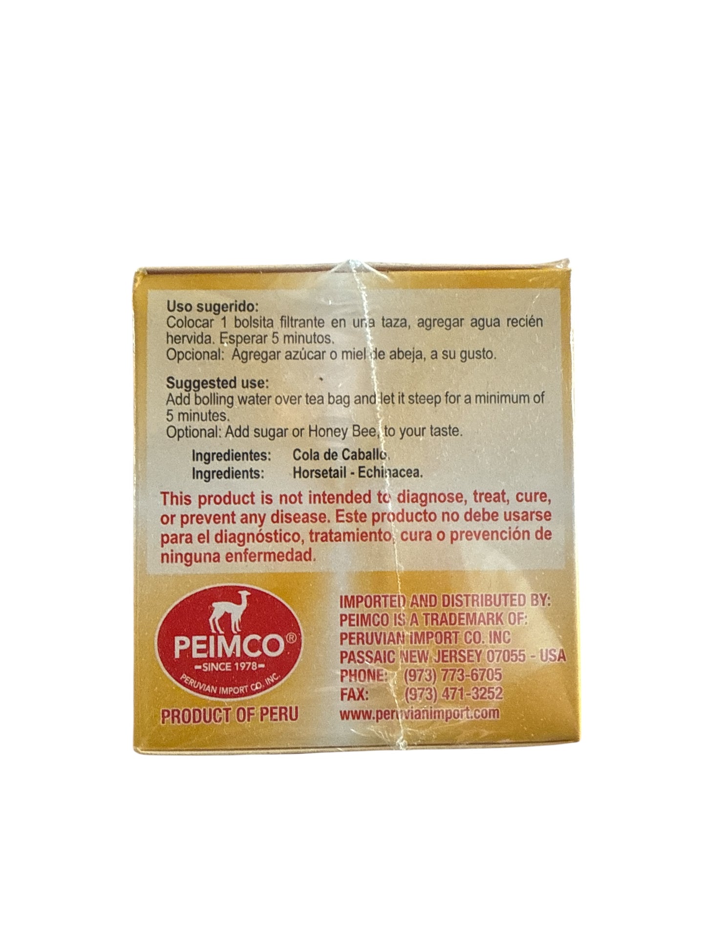 Inca Food- Te cola de caballo, 25 units