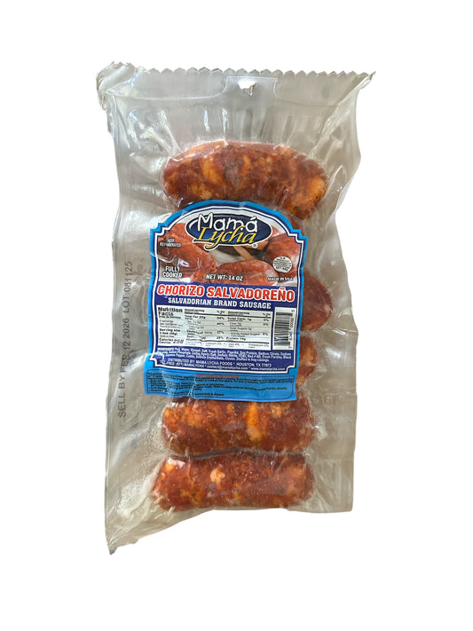M. Lycha- Chorizo Salvadoreno (Fully Cooked), 14 oz
