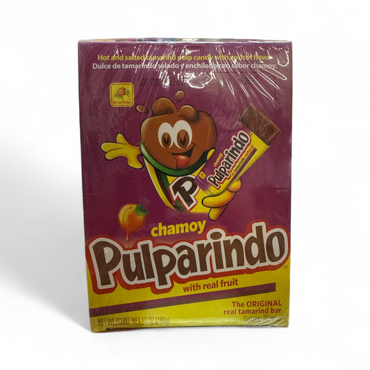 De La Rosa Original Pulparindo de Chamoy Sour Apricot, 10 oz, Pack of 20 Pieces