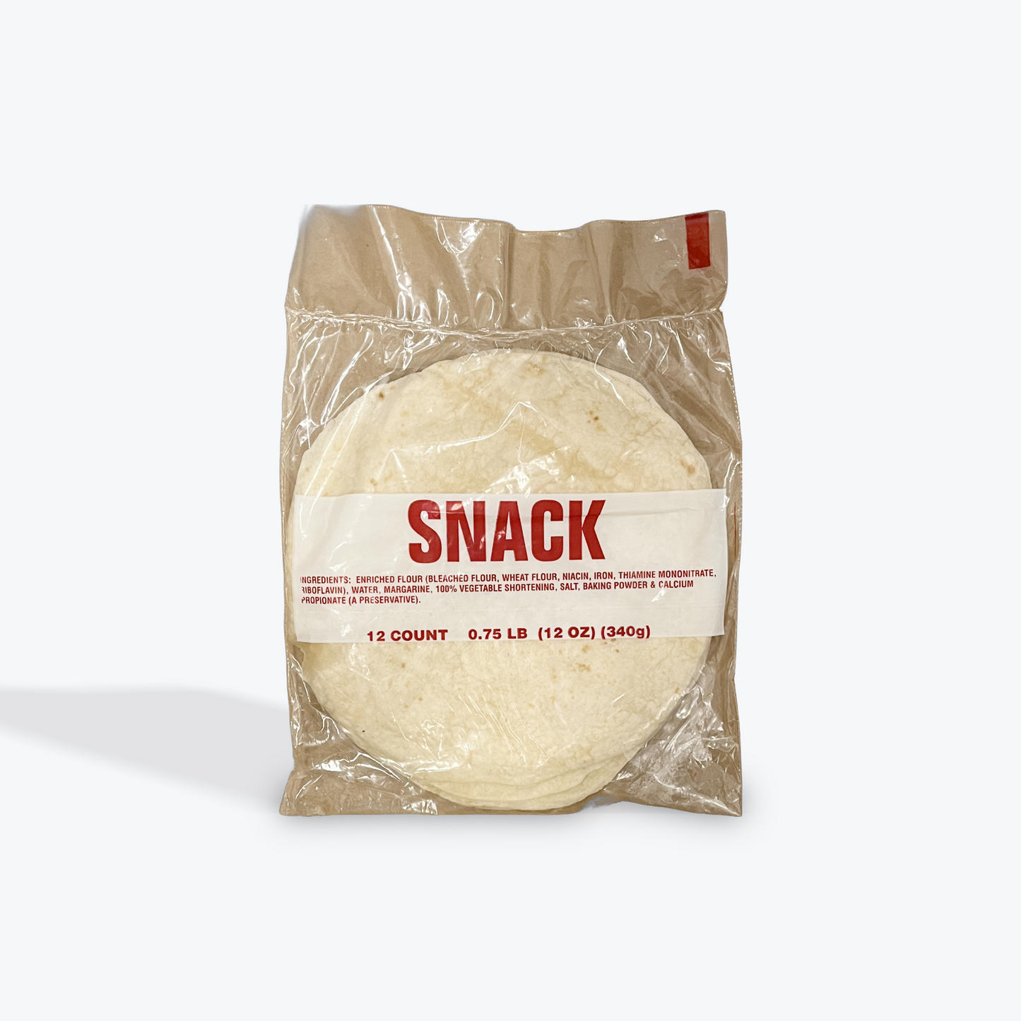 Flour tortillas snack
