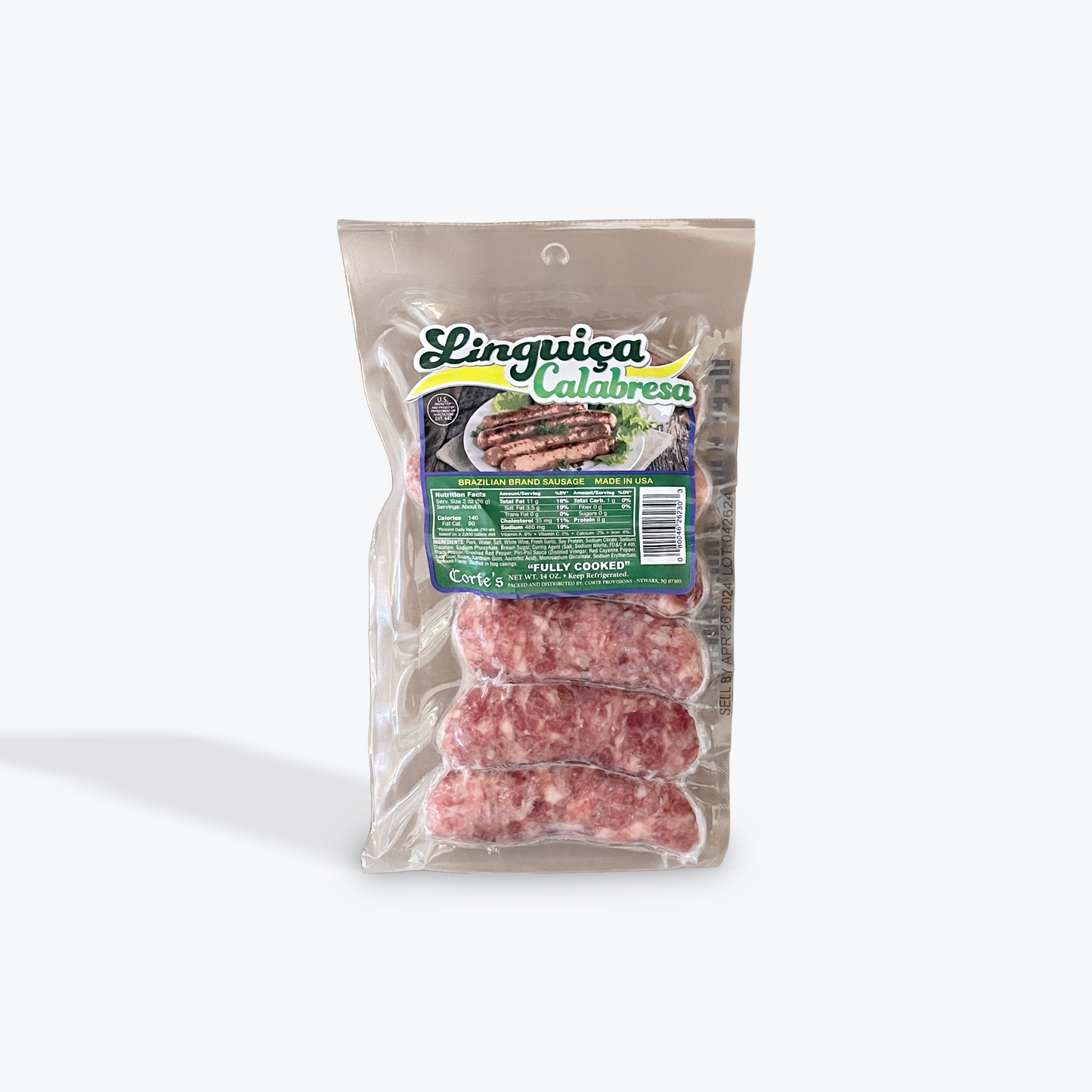 Cortes - Linguica Calabresa, 14 oz