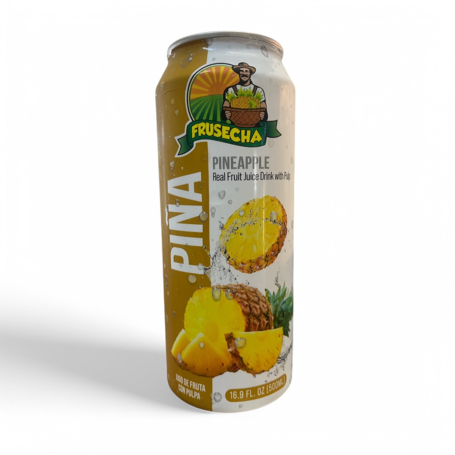 Frusecha- Jugo de Piña con Pulpa, 16.9 oz, Can