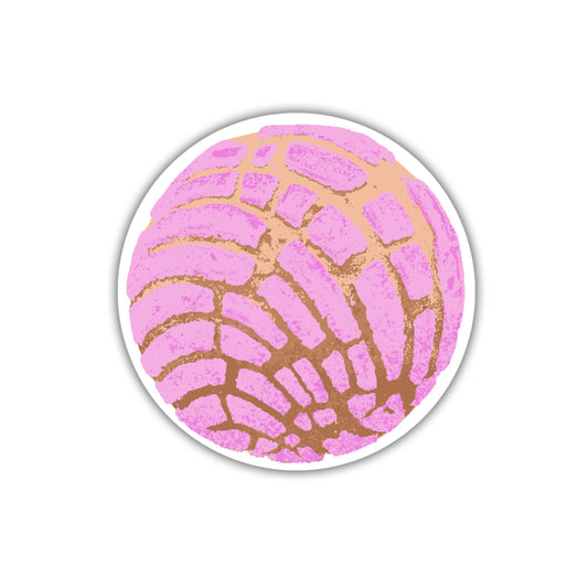 Erica Alfaro Designs - Pink Concha Mexican Vinyl Sticker