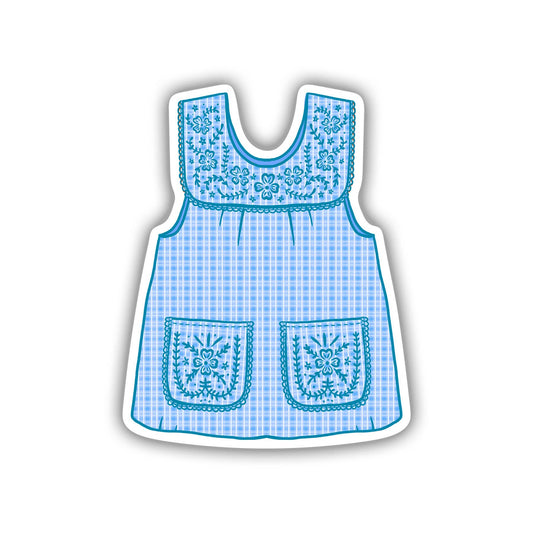 Erica Alfaro Designs - Abuelas Blue Mandil Vinyl Sticker