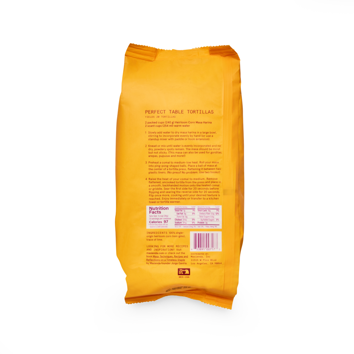 Masienda - Heirloom Yellow Corn Masa Harina
