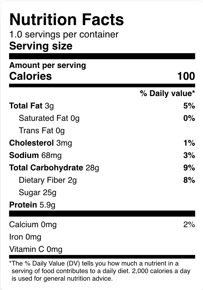 Nutrition Facts