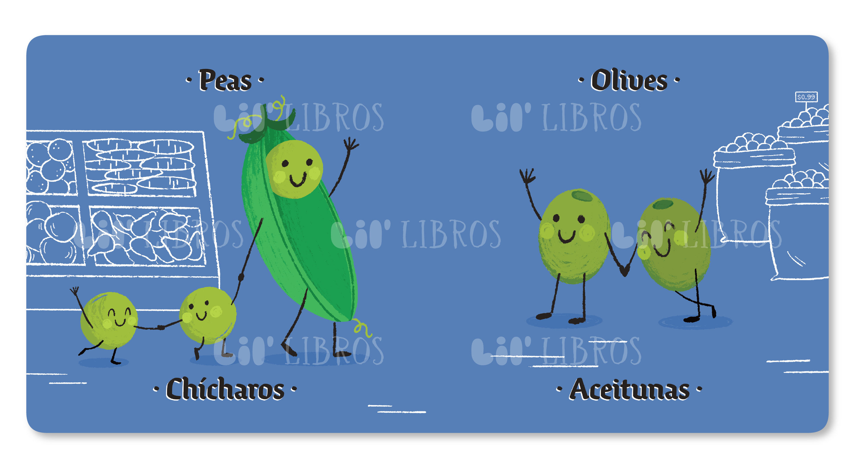 Lil' Libros ~ Bilingual Children's Books & Games - Vegetables That Are Fruits (Bilingual English and Spanish)