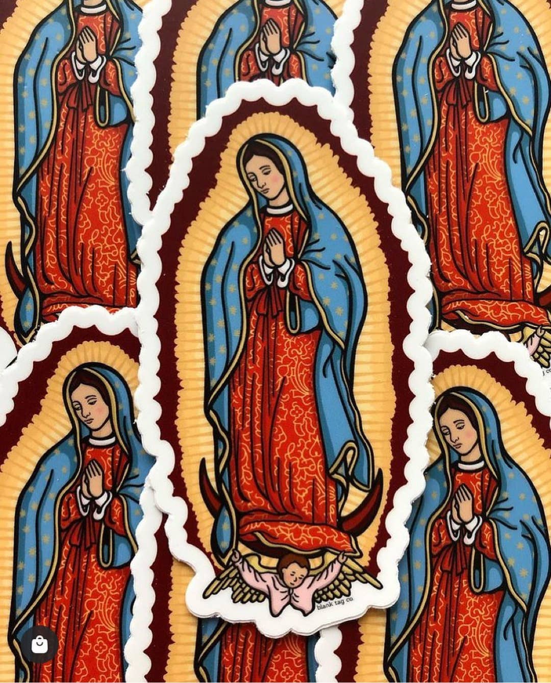 Blank Tag Co. Stickers - The Virgen de Guadalupe Sticker: 2.15x4 in