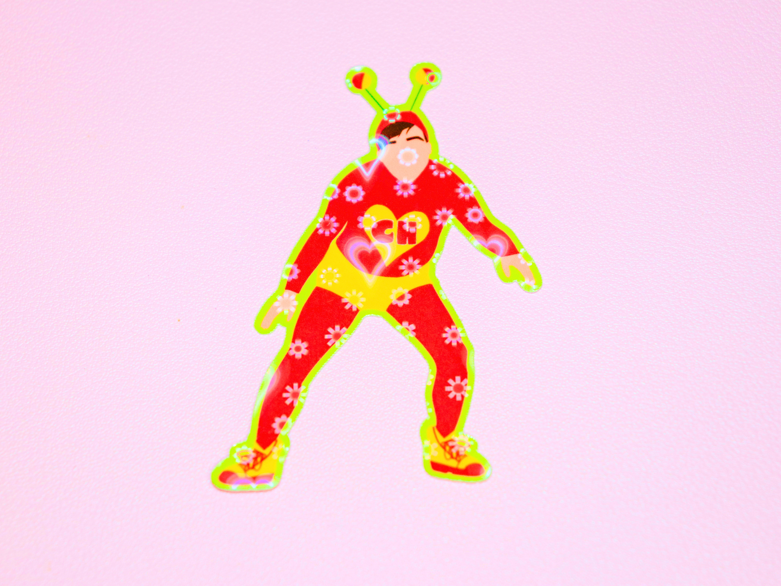 Espyz Studio - El Chapulin Colorado Sticker - Childhood Hero - Mexican Icon