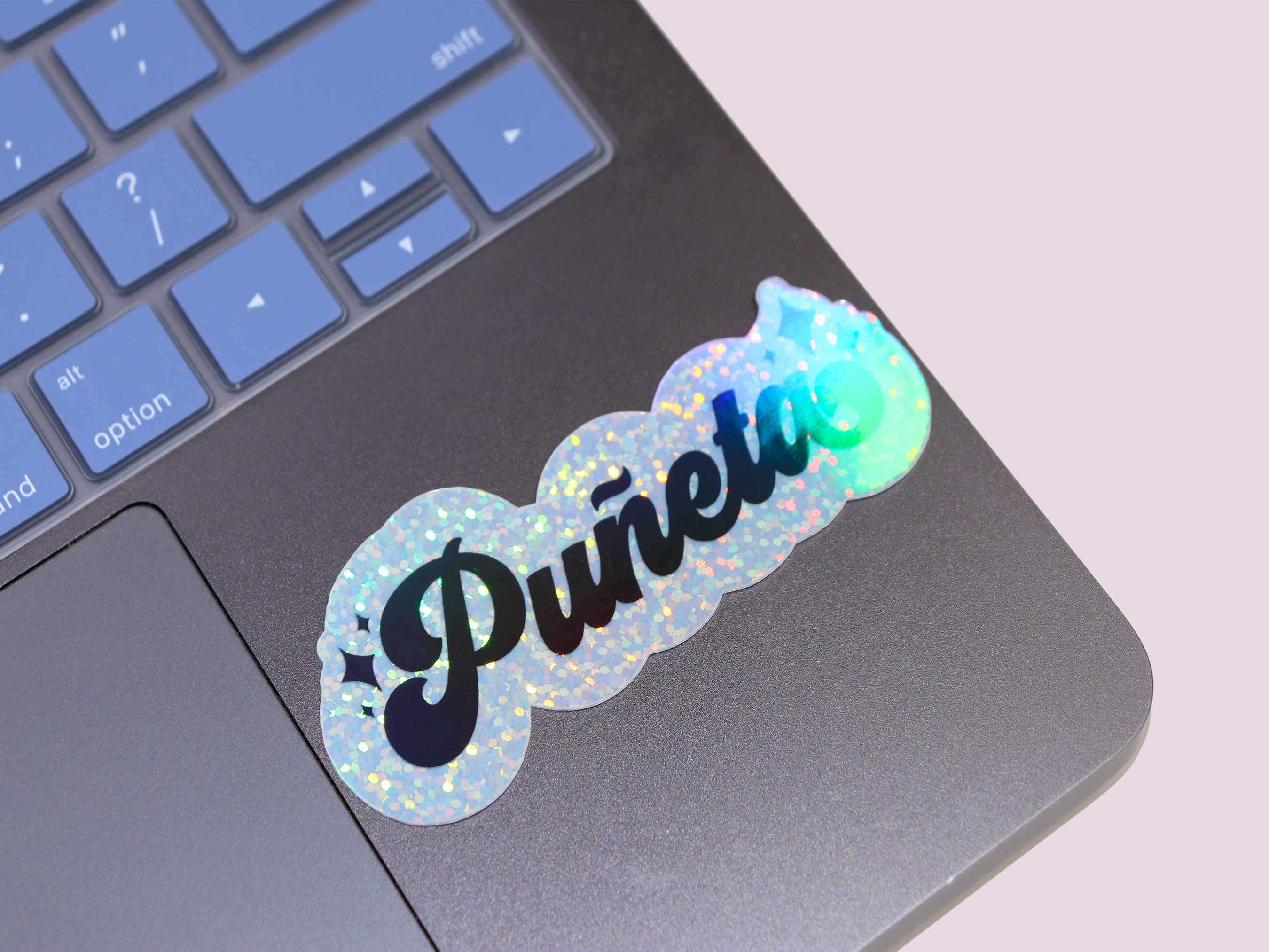 Espyz Studio - Puñeta Holographic Sticker - Funny Spanish - Puerto Rican