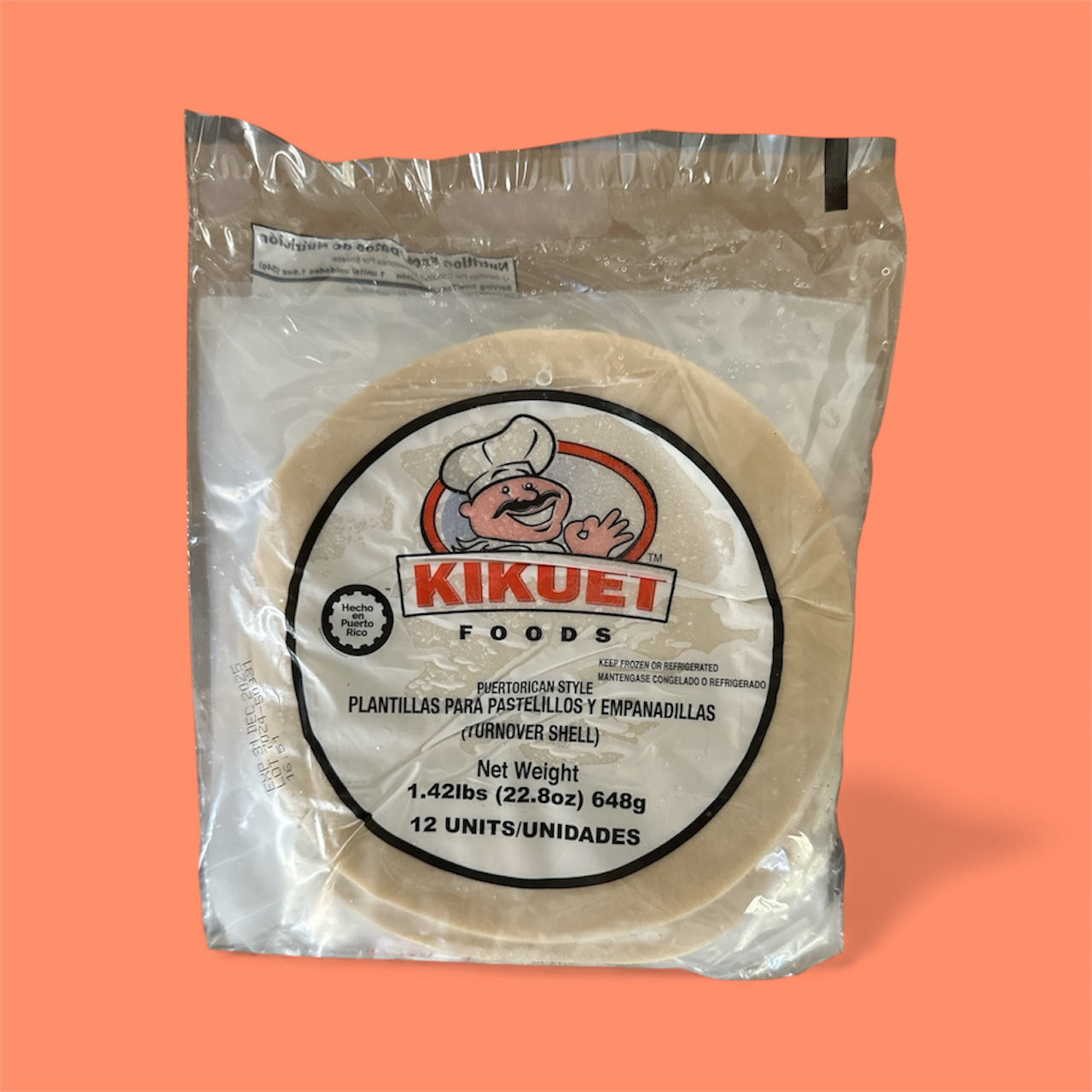 Kikuet - Plantilla blanca (discos), 19oz, 12 pieces