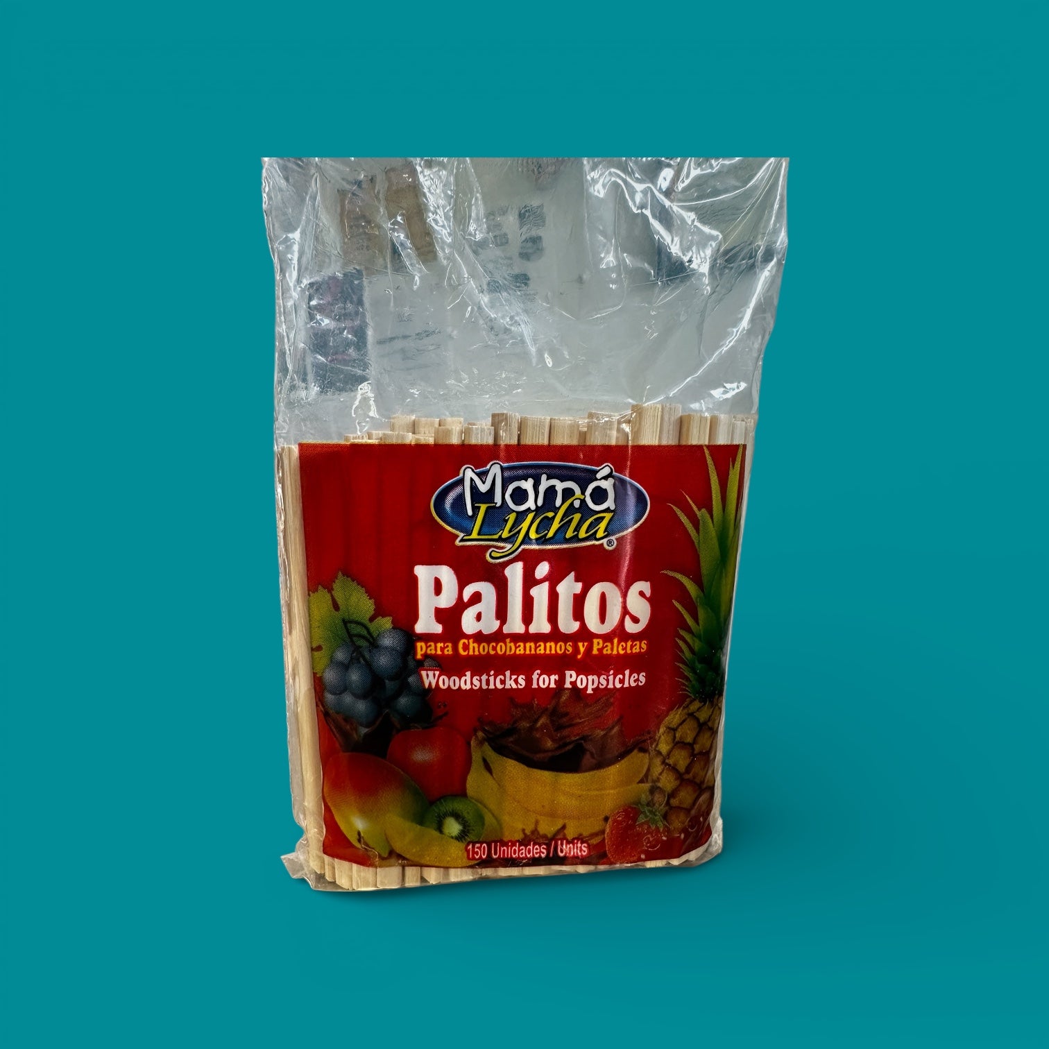 Mama Lycha - Palitos para chocobananos y paletas, 150 ct