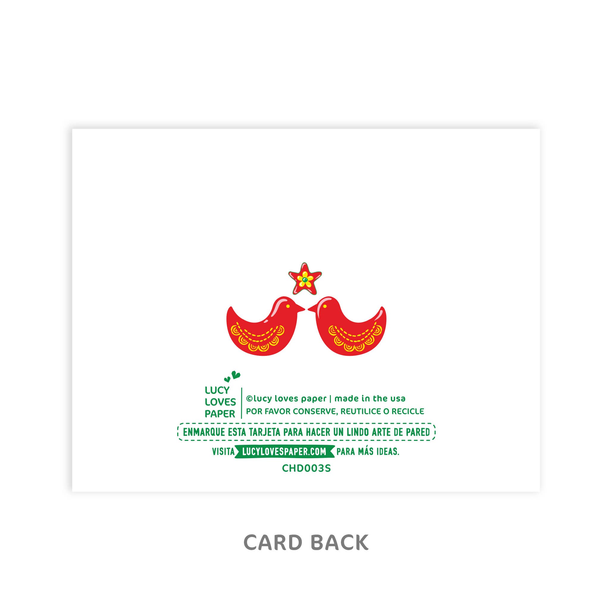 Lucy Loves Paper - Spanish Holiday Cards | box set w/8 holiday cards