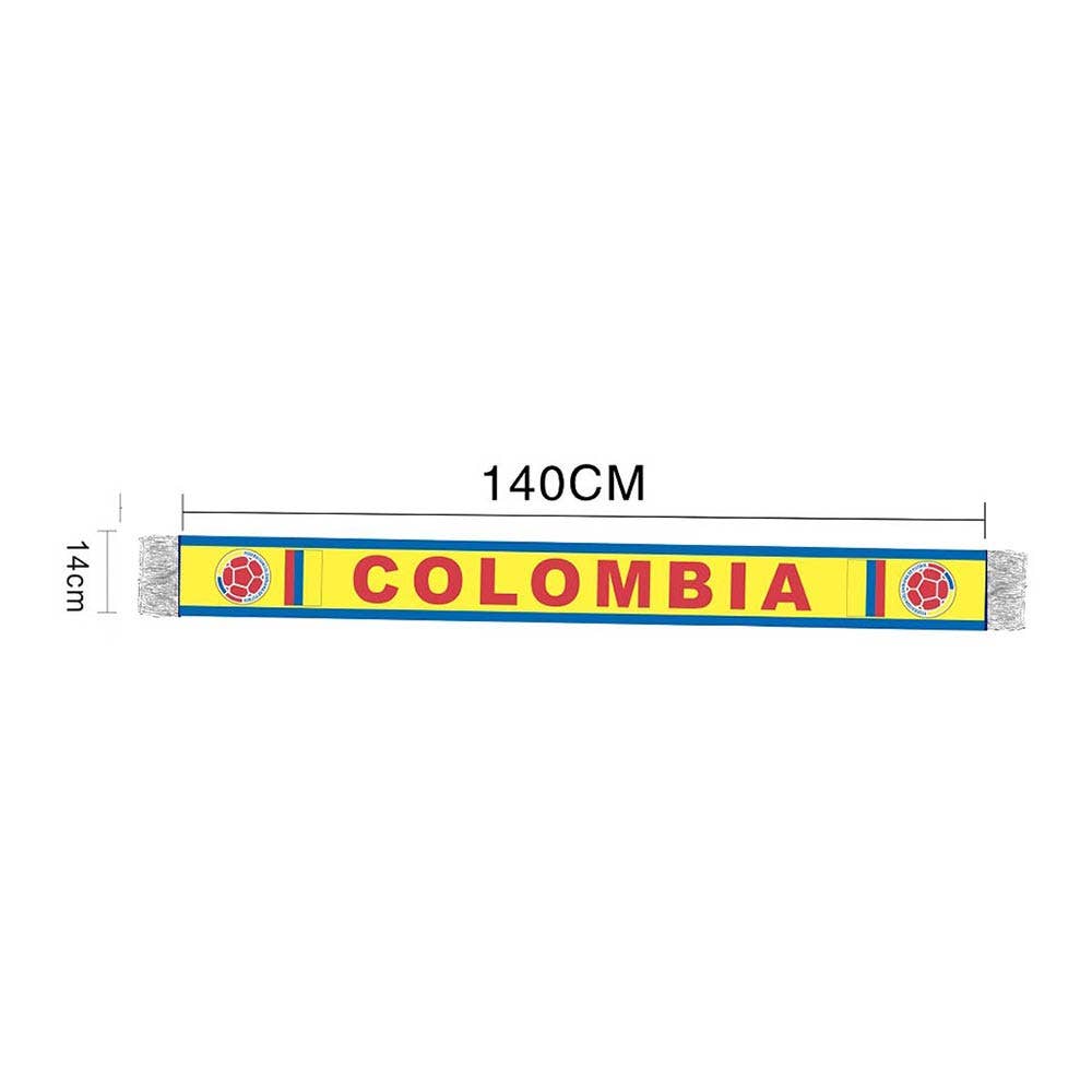 Colombia National Team World Cup  Soccer Fan Fringe Scarf