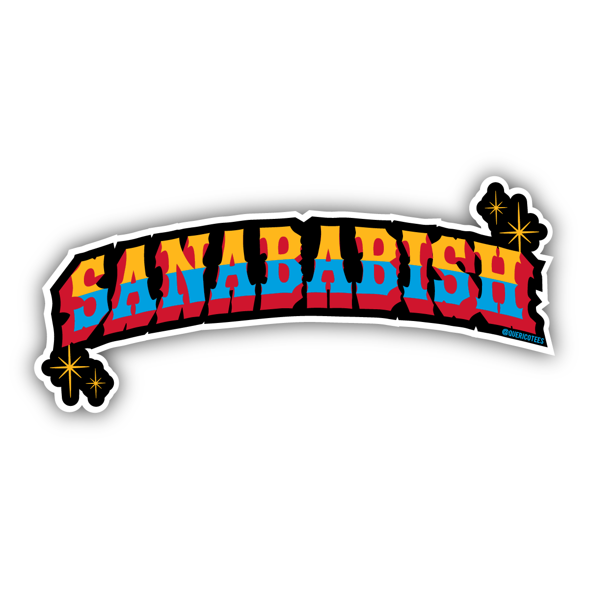 Que Rico T-Shirt Co. - Sanababish Sticker