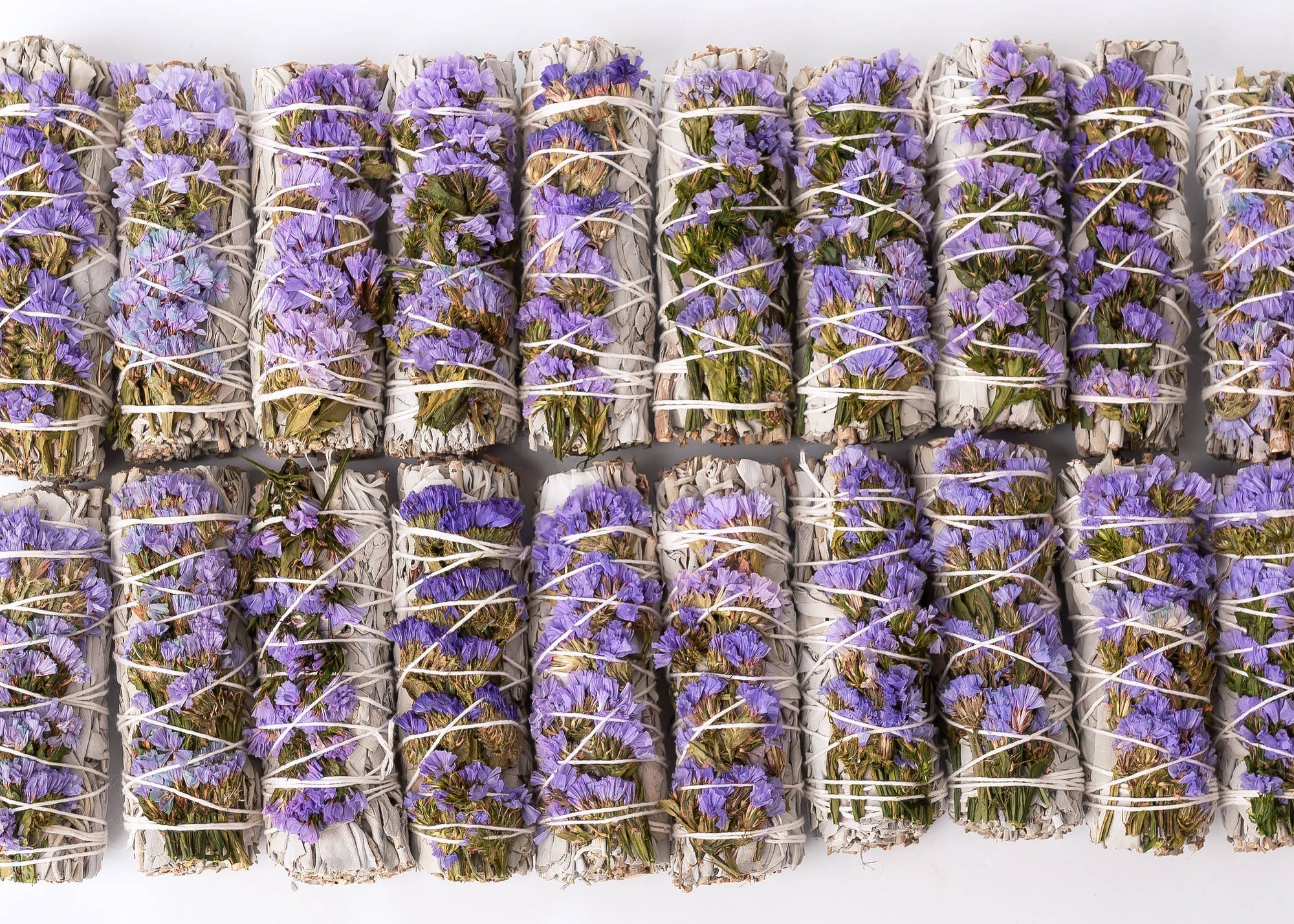 Sarimoire - Lilac Statice, Sinuata, Floral Sage Wand