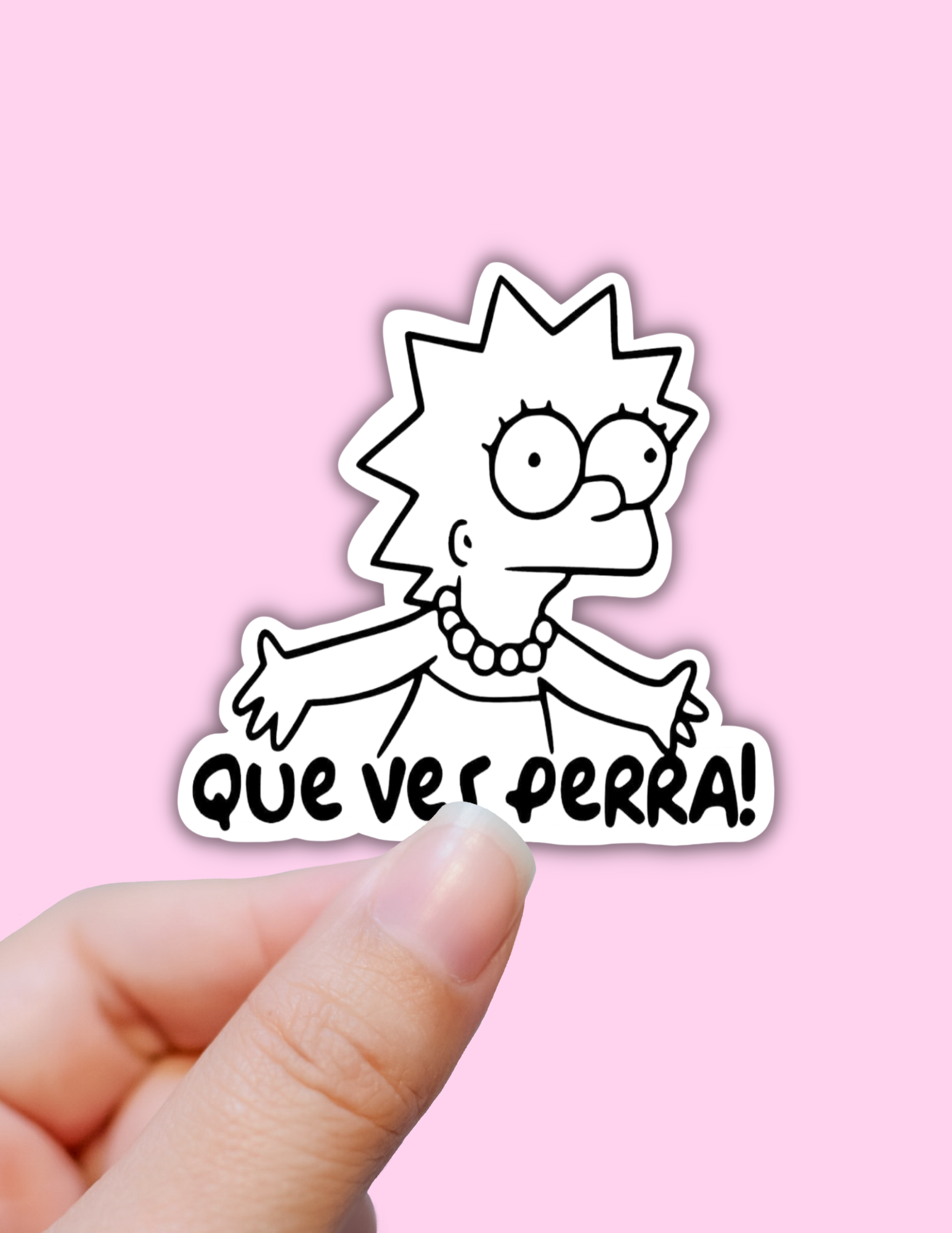 Lalatina Shop - Que me ves perra funny latina sticker,decals