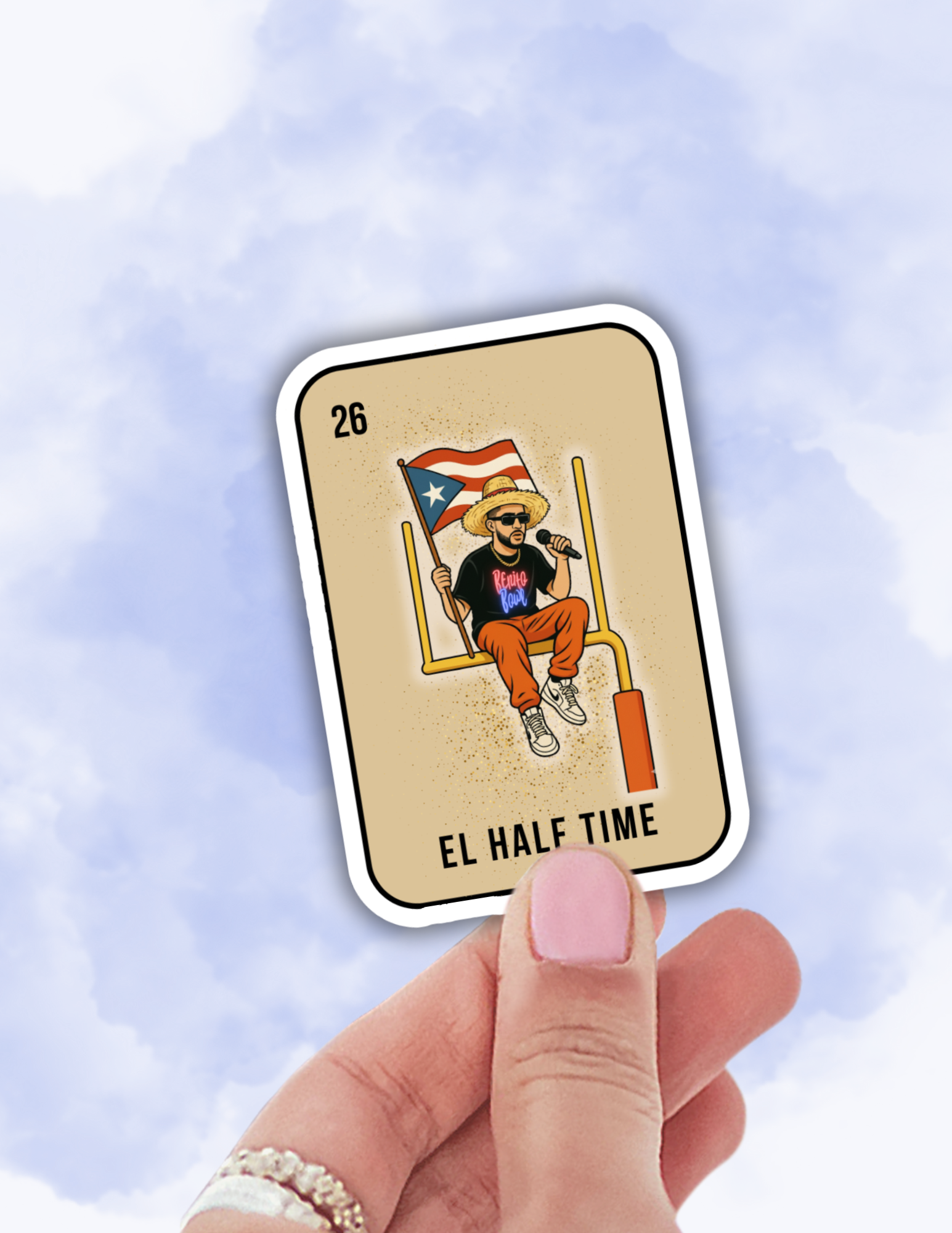 Lalatina Shop - Superbowl sticker,latina decal, bunny sticker for laptop