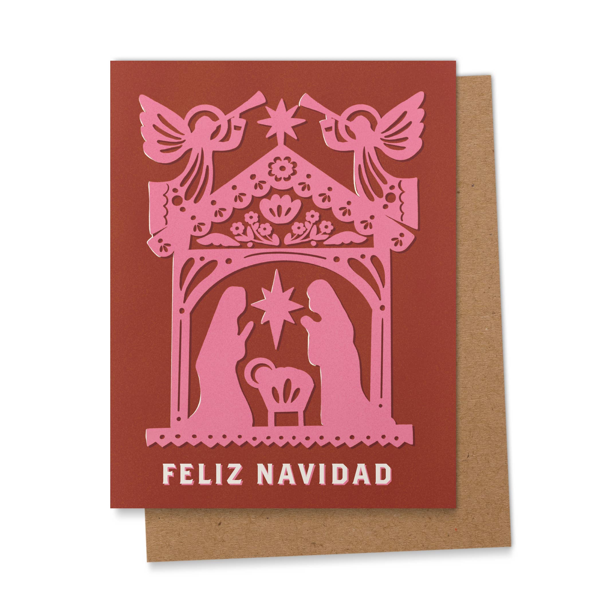 Ana Peake - Feliz Navidad Papel Picado Spanish Christmas Greeting Card