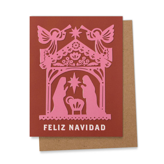 Ana Peake - Feliz Navidad Papel Picado Spanish Christmas Greeting Card