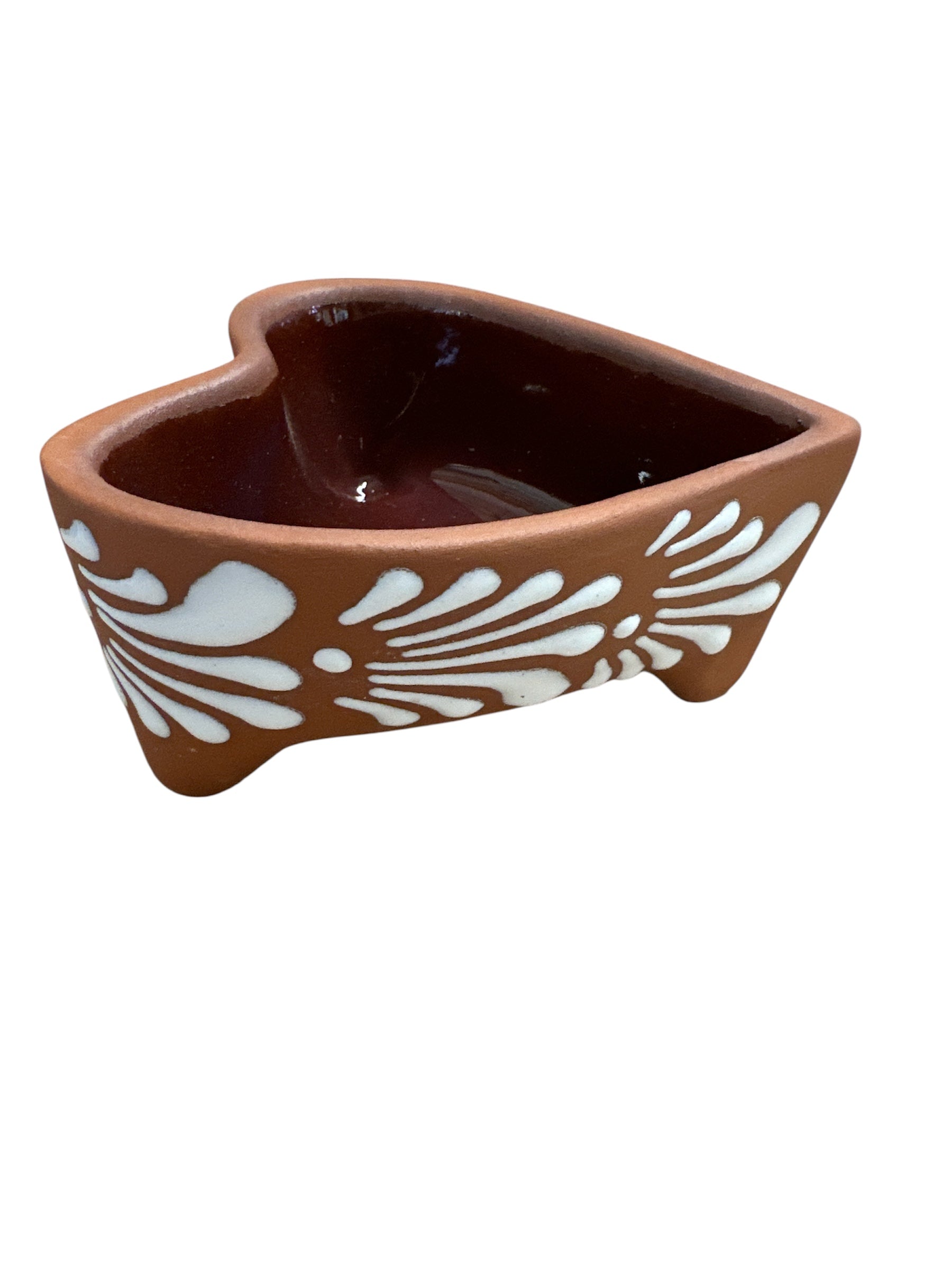 MDLR - Salsera corazon molcajete, blanco