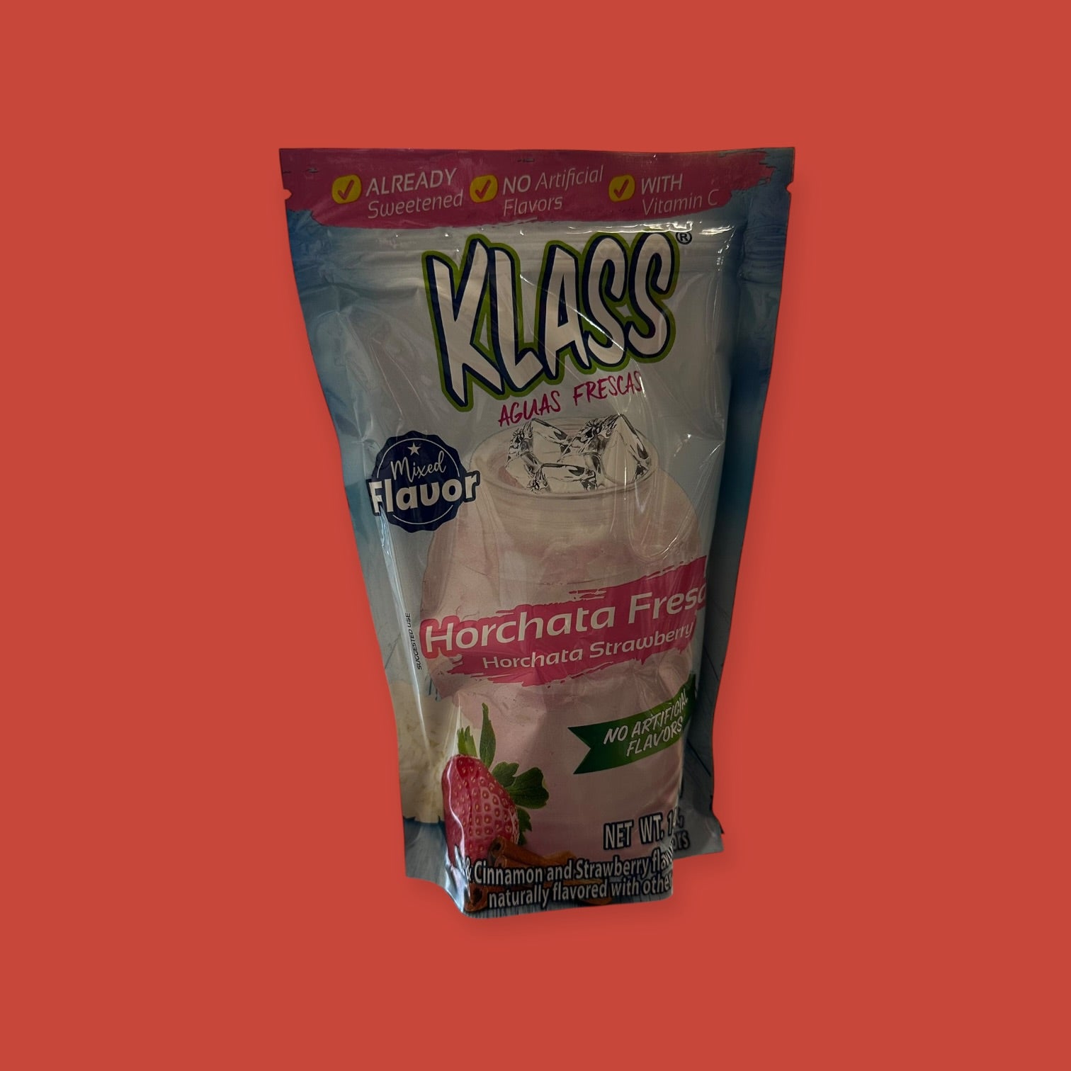 Klass - Listo horchata-fresa, 14.1 Oz, Single pouch
