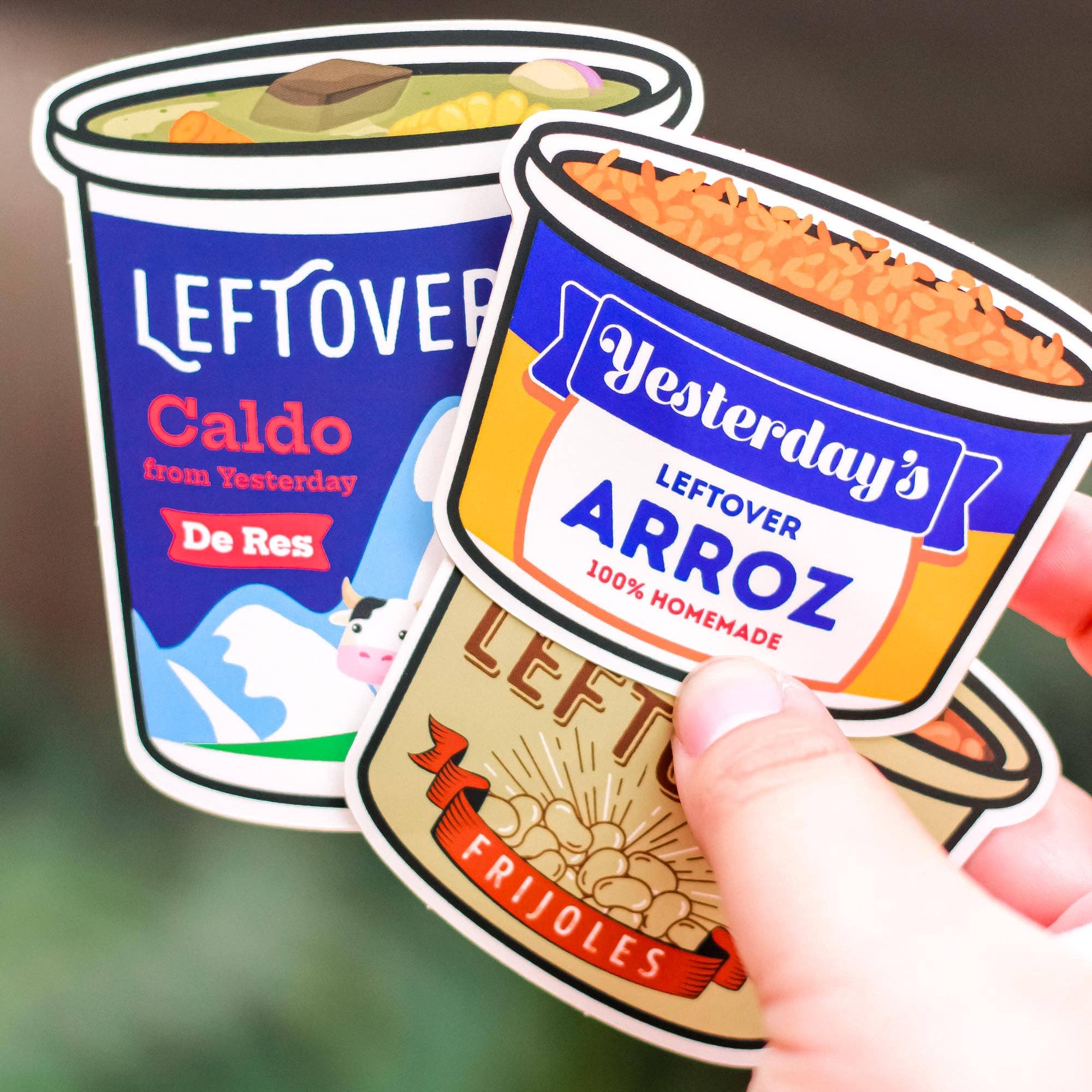 Quiero Prints - Recalentado Stickers: 3-Sticker Pack