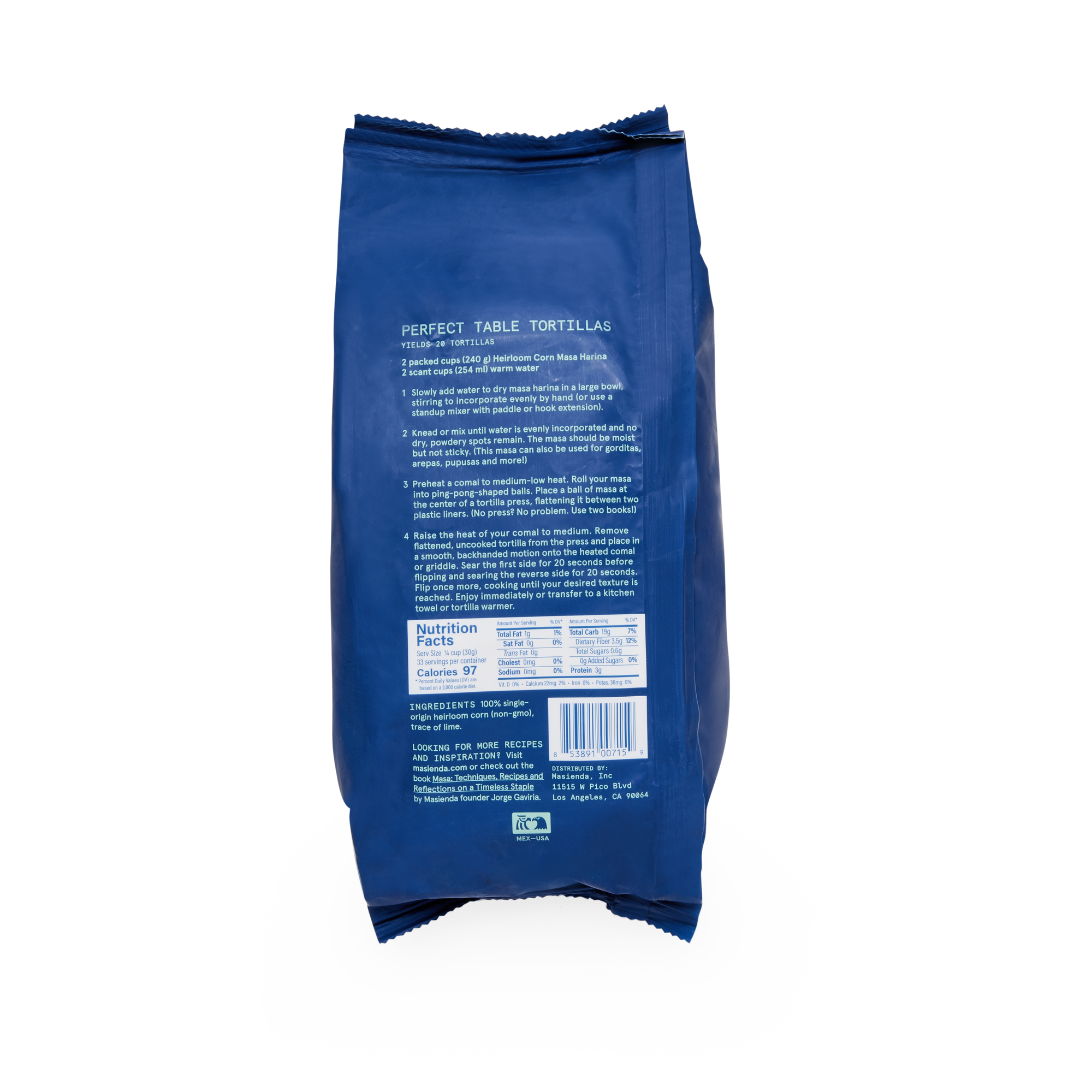 Masienda - Heirloom Blue Corn Masa Harina