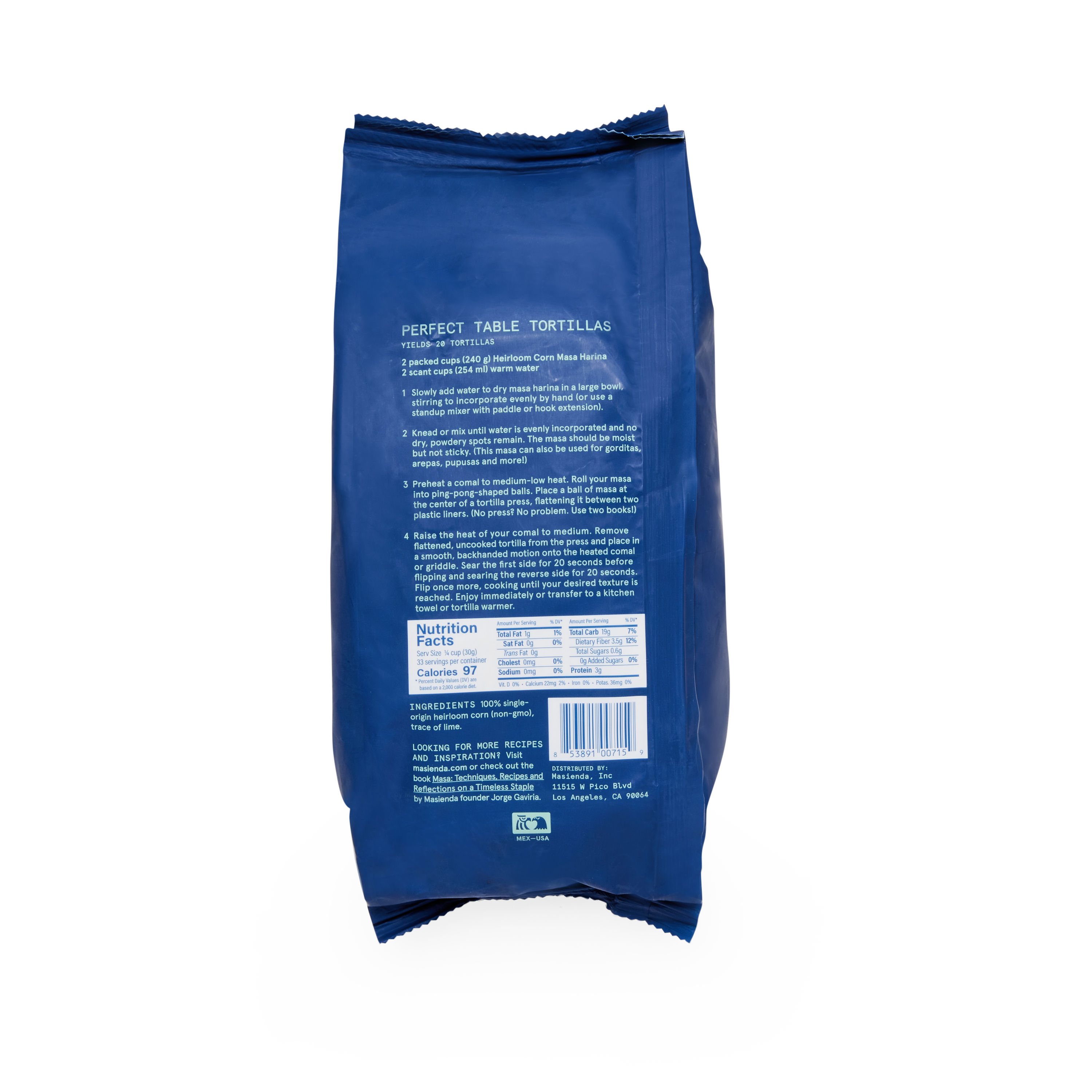 Masienda - Heirloom Blue Corn Masa Harina