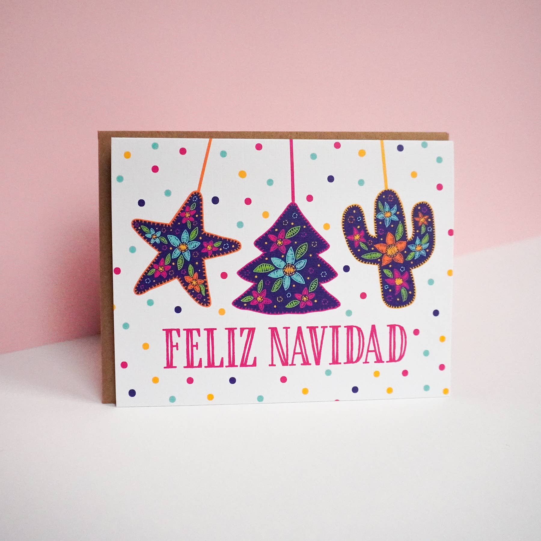 Erica Alfaro Designs - Feliz Navidad Tassel Greeting Card