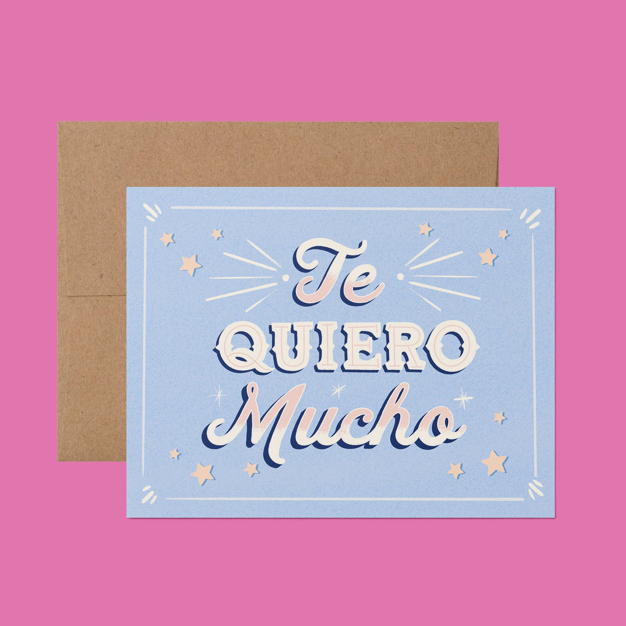 Ana Peake - Te Quiero Mucho Rótulo Spanish Greeting Card