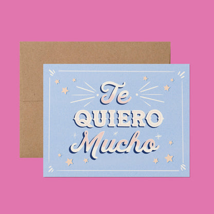 Ana Peake - Te Quiero Mucho Rótulo Spanish Greeting Card