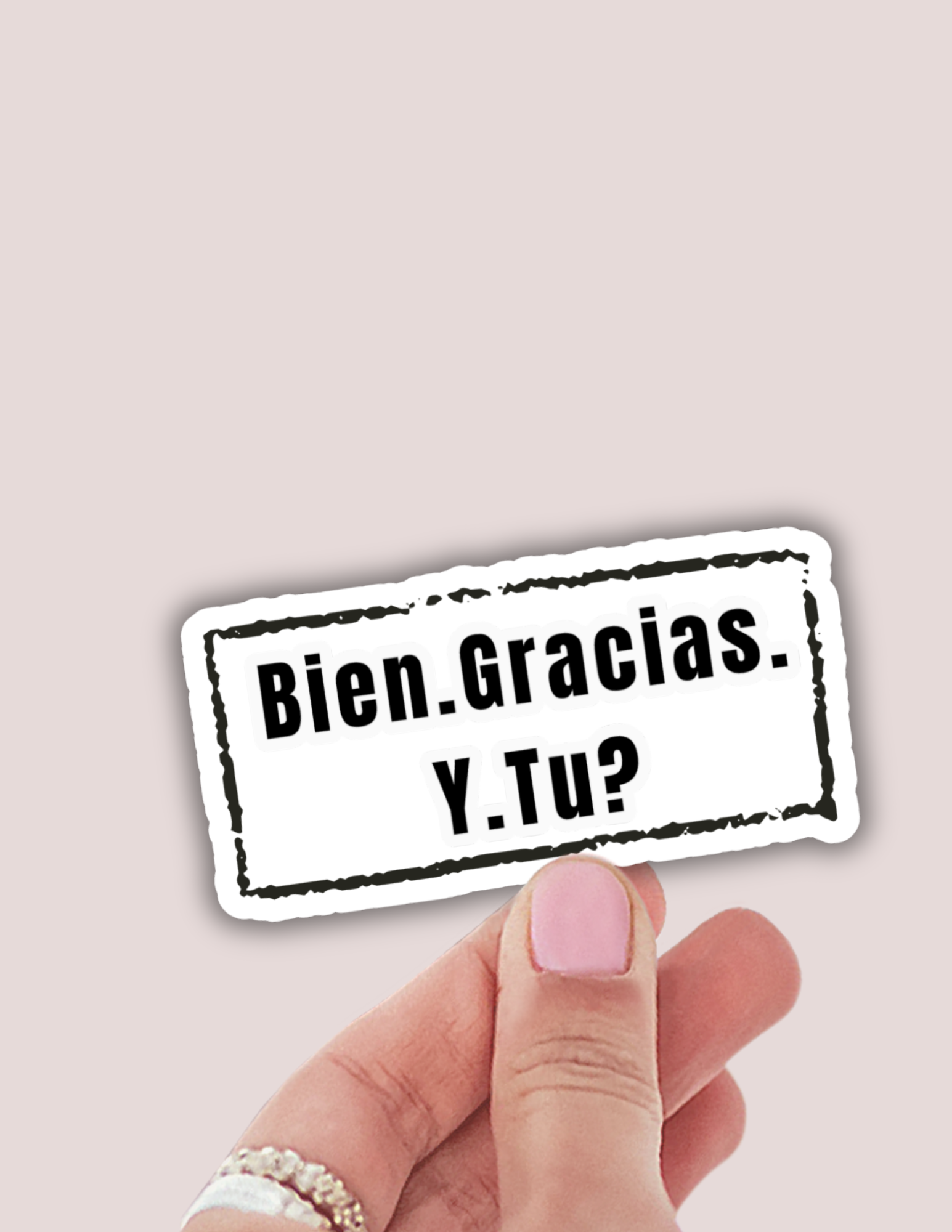 Lalatina Shop - Bien Gracias Y Tu Spanish Sticker, Funny Latina Vinyl Decals