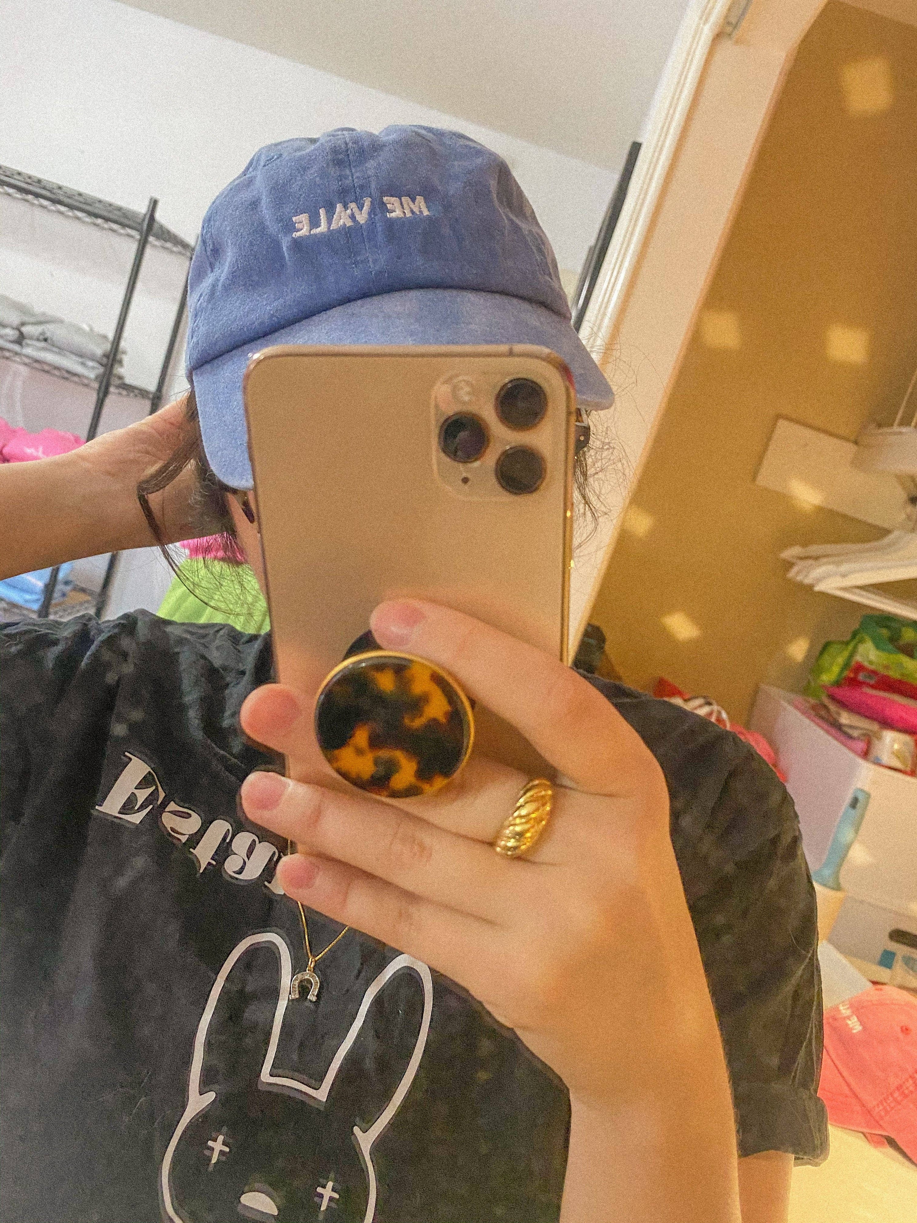 Jen Zeano Designs - ME VALE vintage blue Dad Cap