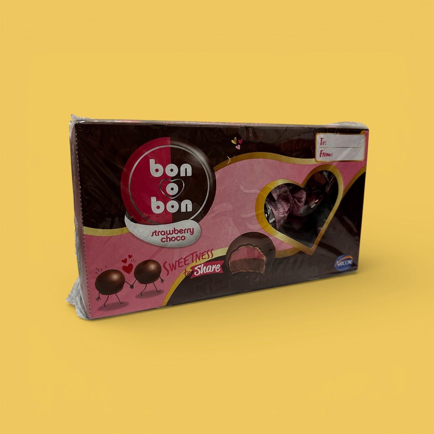 Arcor - Bon o Bon strawberry, 18 pieces, 9.52oz