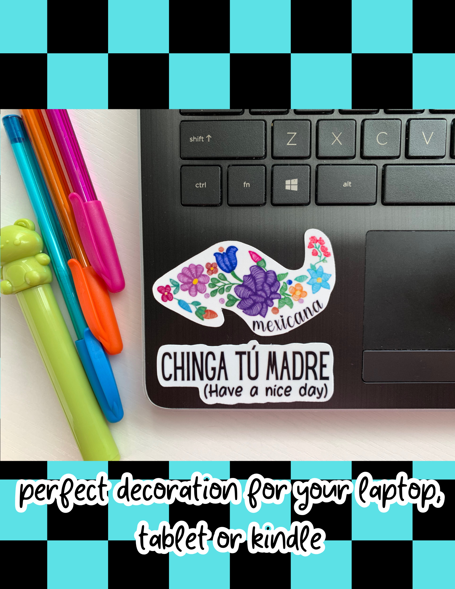 Lalatina Shop - No Sabo But I Try Sticker,Latina Humor Vinyl Decal gift idea