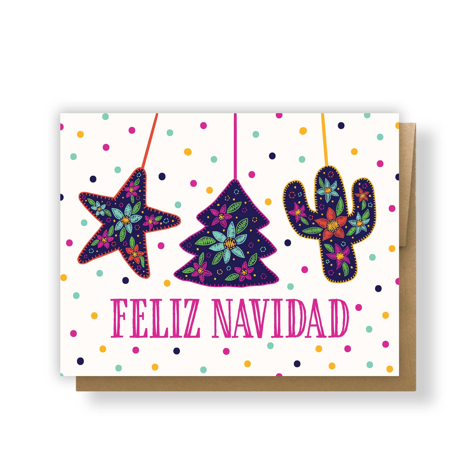 Erica Alfaro Designs - Feliz Navidad Tassel Greeting Card
