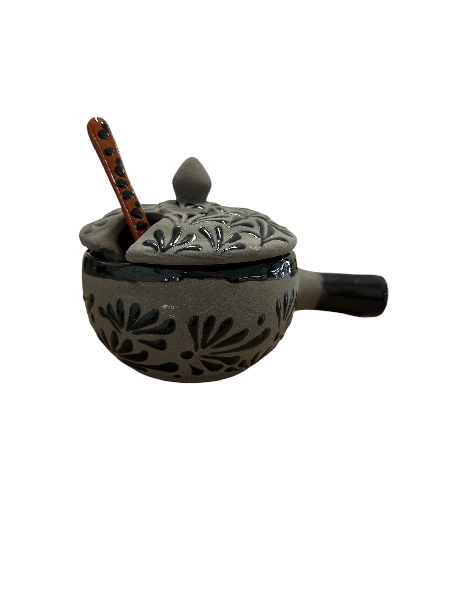 MDLR - Salsera talavera con cuchara negra