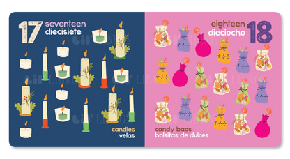 Lil' Libros ~ Bilingual Children's Books & Games - Las Posadas: Numbers / Números (Bilingual: English/Spanish)
